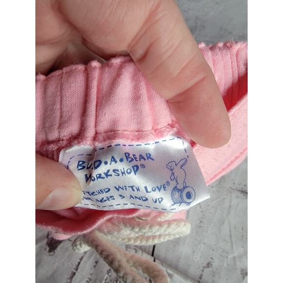 Build A Bear Pink Cheer Shorts Clothing Accessories Plush Clothes BABW - Picture 3 of 3